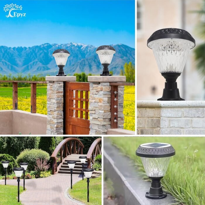 Epyz Solar Outdoor Garden LED Light Landscape, Pathway Lights (10, White Light)