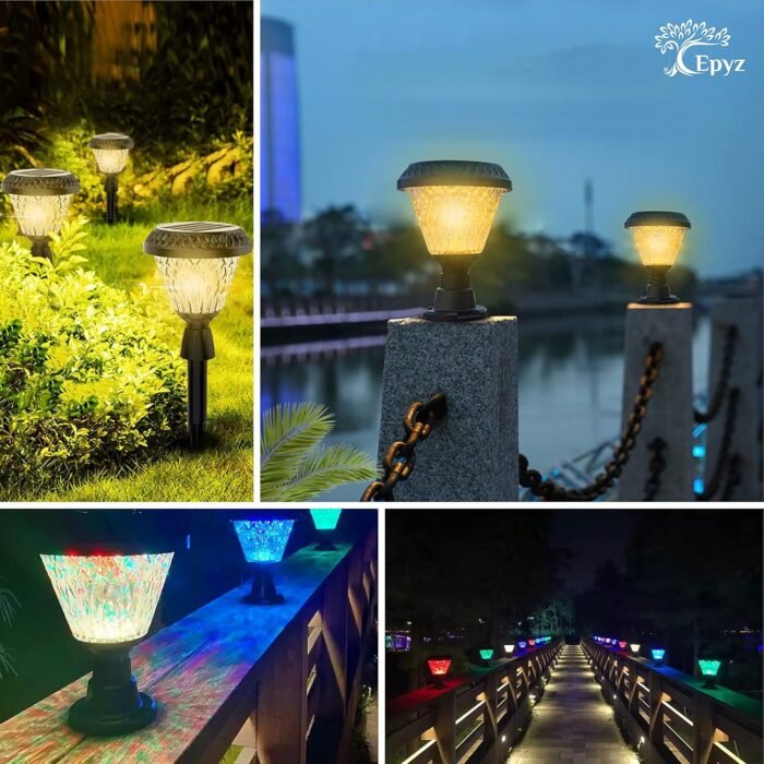 Epyz Solar Outdoor Garden LED Light Landscape, Pathway Lights (10, White Light)