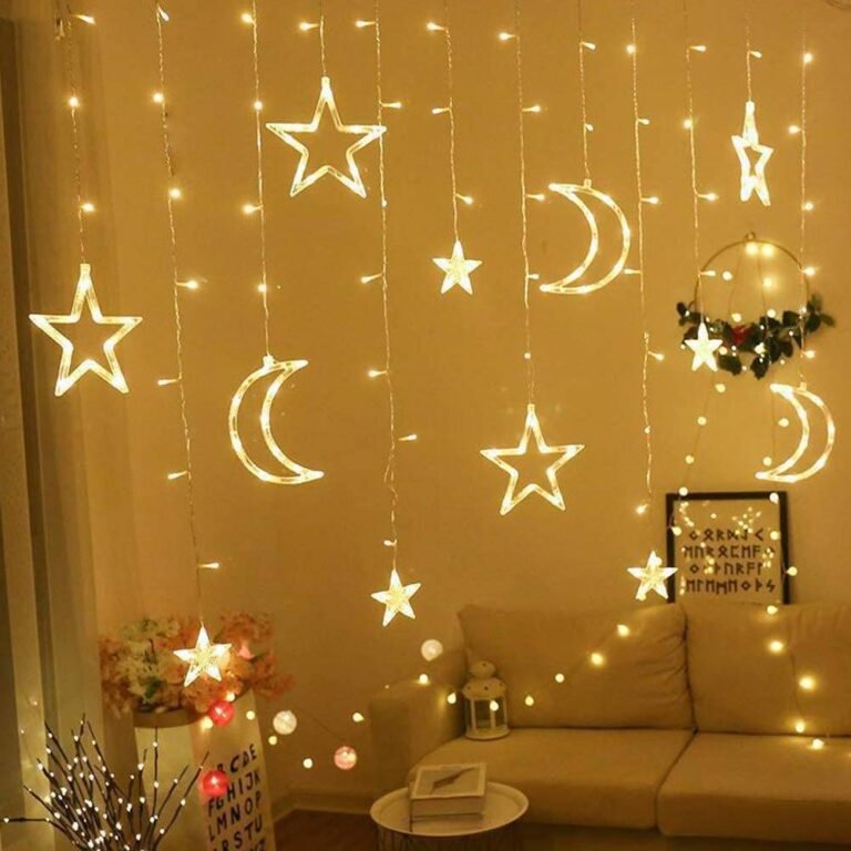 Toby’s Happy Moon Ramadan Moon Star Curtain Style Led Decor Light