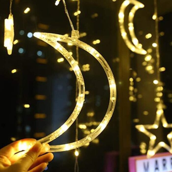 Toby’s Happy Moon Ramadan Moon Star Curtain Style Led Decor Light