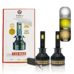 New T19 Max LED H1 Headlight 65Watts Bulbs 3 Color Changing Light (6000K Diamond White, 3000K Golden Yellow, 4300K Warm White) for High Beam, Low Beam, or Fog Light (Copy)