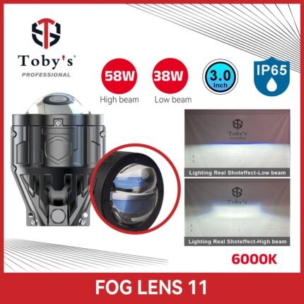 Toby’s High Power Fog Lens 11 – 3.0 Inch Bi-LED Projector Headlight with Waterproof IP65 Design