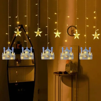 Toby’s New Mosque Design Curtain Ramadan Light