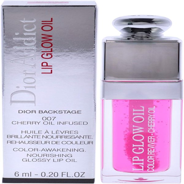 Dior Addict Lip Glow Oil 007 Raspberry 0.2oz/6ml New With Box