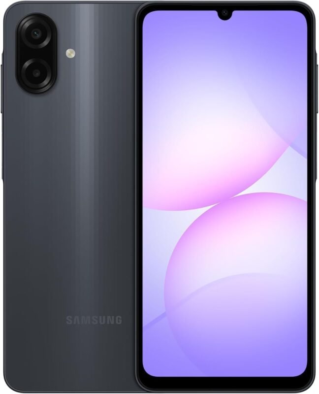 Click to see full view Samsung Galaxy A07 LTE (International Version) Smartphone, 128GB Storage, 4GB RAM, 6nm Processor, Large Display, 6x OS Upgrades, Black