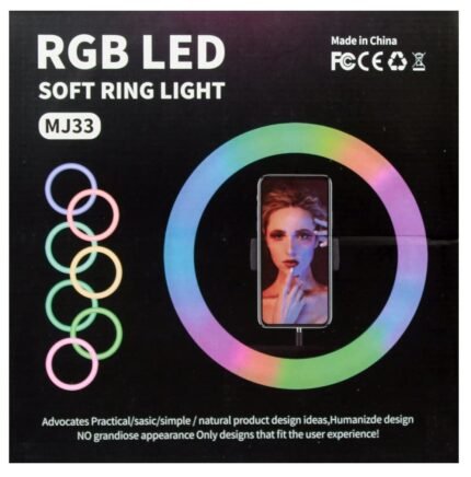 Meraki Wonder 10'' Desktop LED Ring Light with Adjustable Small Tripod Stand and Phone Holder, Selfie Ring Light USB Powered for Makeup, Live Streaming and YouTube Video Shooting (Multicolor)