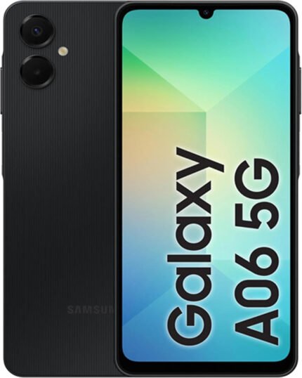 Samsung Galaxy A06 5G, Android Smartphone, Dual SIM Mobile Phone, 4GB RAM, 128GB Storage, Black