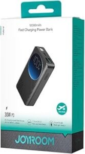 A Joyroom Power Bank, specifically model JR-PBF01.