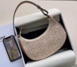 Celine Medium Ava Strap Bag in Textile with CELINE All-Over Print