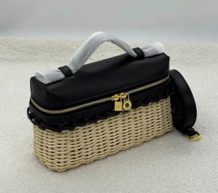 Loro Piana Extra Pocket L19 East-West Wicker Bag